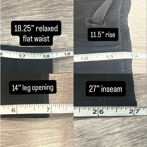 Lululemon Black On the Fly Woven 28” Pants Travel Commute Work Office Casual - Picture 7 of 8